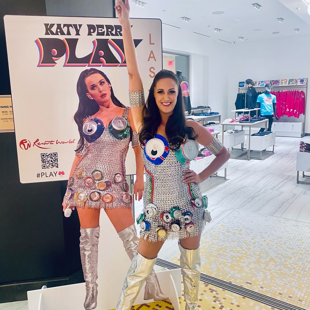 Katy Perry Soda Can Dress Replica, Size S/M